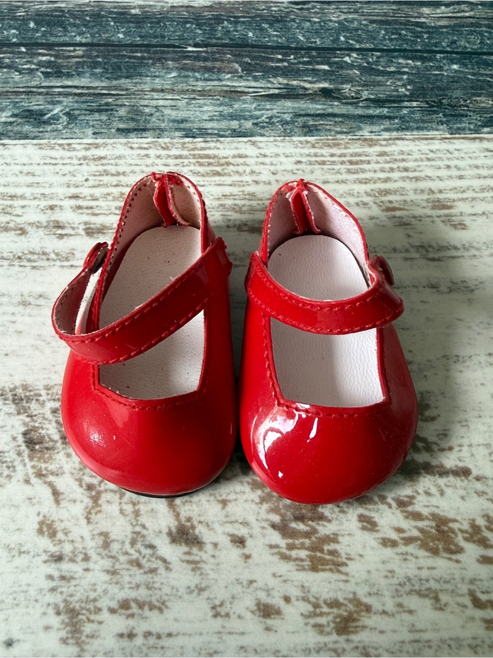 American Girl BITTY BABY Doll VALENTINE Set - 15” Doll SHOES Only Holiday 2000